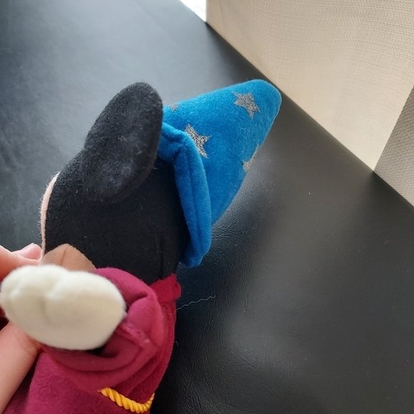 Vintage Disney Store Sorcerer Mickey Mouse Fantasia 9in Bean Bag Plush - Picture 3 of 8